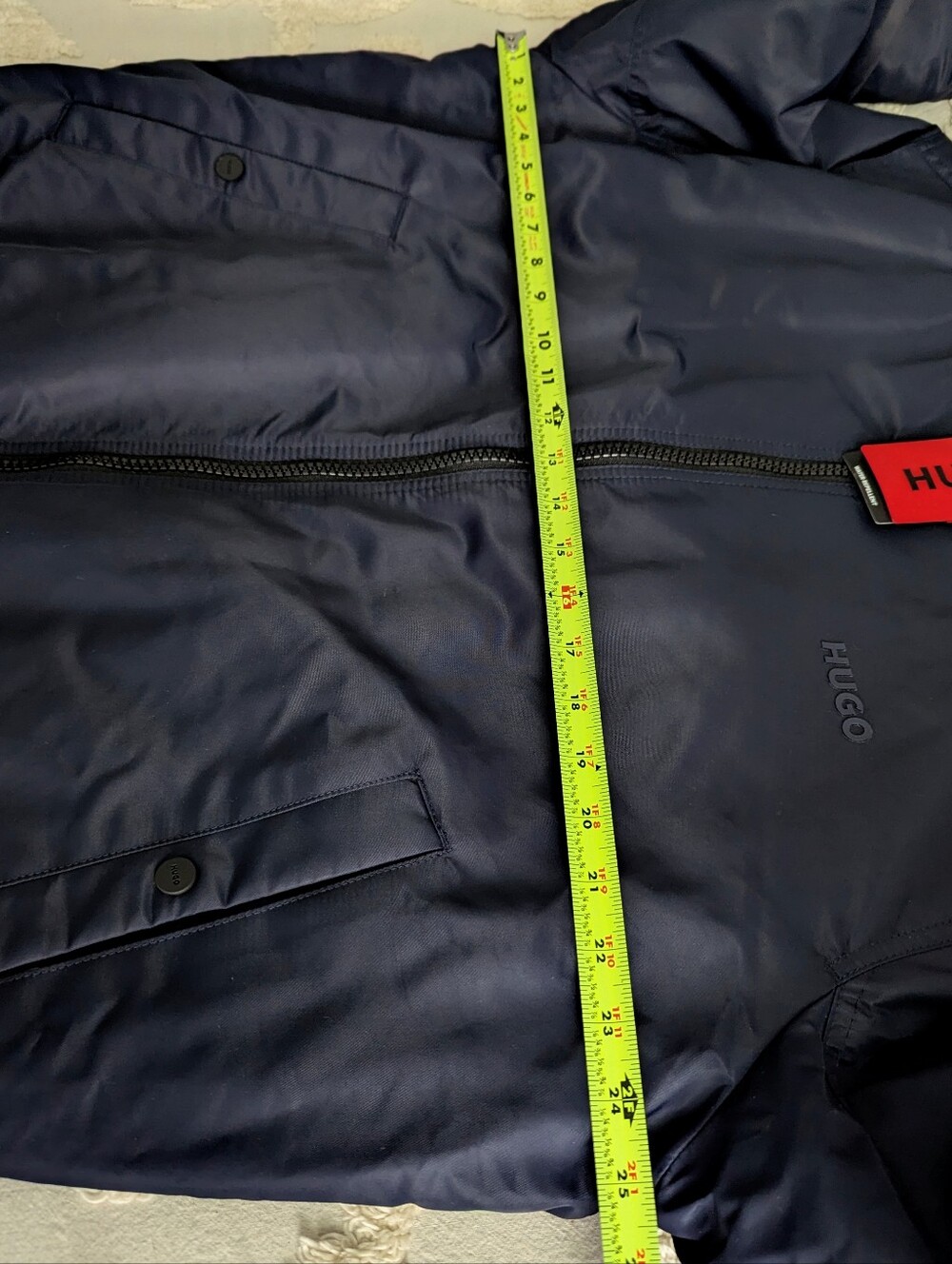 Hugo Boss Men's Baxen Bomber Jacket In Dark Blue Size XL NEW - Picture 7 of 12